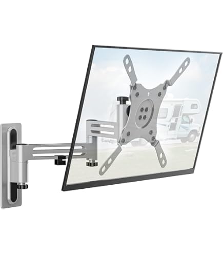 Amazon | WALI RV TVマウント ロック可能なテレビ壁マウント